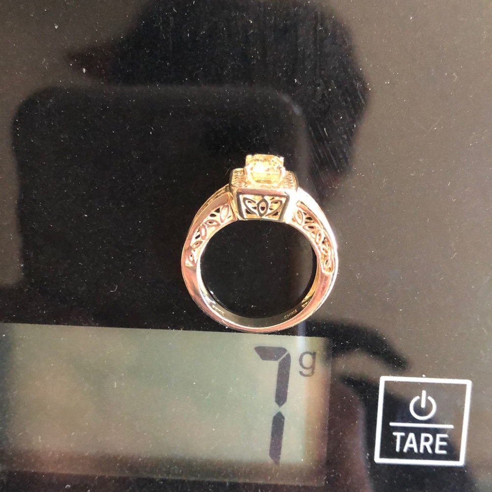 CZ ring in silver